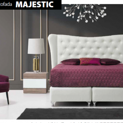 SOMMIER MAJESTIC+CABECEIRA + COLCHÃO