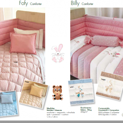 CONJUNTO COLCHA BÉBÉ FOFY / BILLY