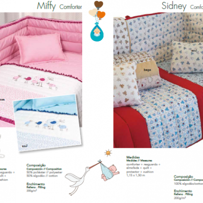 CONJUNTO COLCHA BÉBÉ  MIFFY / SIDNEY